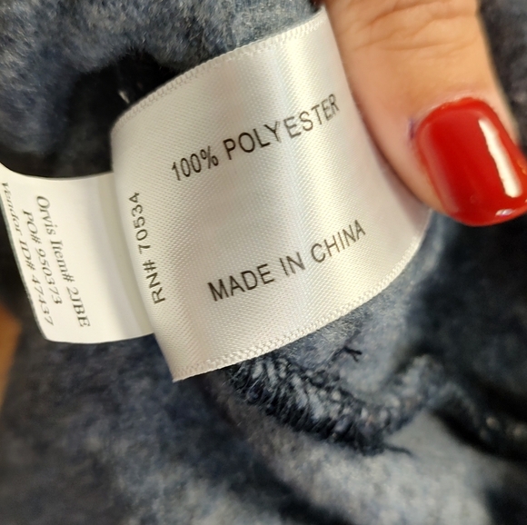 Orvis Fleece Lined Pullover 1/4 Button Navy Large New without Tags - Picture 14 of 16